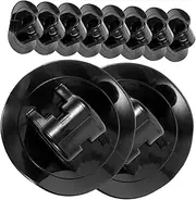 Abaodam 10Pcs Canoe Rope Fix Buckle Kit Durable Boat Ring Fittings for Kayak Accessories Easy to Install Cord Fixators Lightweight and Practical for Kayaking Maintenance