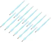 NOLITOY 15pcs Nail Art Dead Skin Forks Professional Cuticle Remover Tools Manicure Pedicure Kit