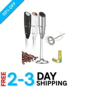 Easy-to-Use Handheld Milk Frother with Ergonomic Design & Batteries Included