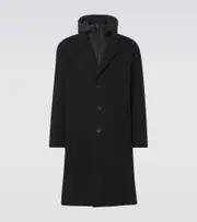 [Herno] Herno Wool-blend coat AU 93 black