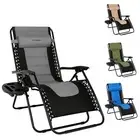 TOMSHOO Outdoor Zero Gravity Chair Folding Lounge Chair Adjustable Chair C0I1