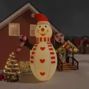 6.3m Giant Snowman Christmas Inflatable LED Lights 630cm Outdoor Xmas Decor