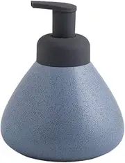 Hand wash Dispenser，Ssoap Dispenser， Ceramic Liquid Soap Dispenser, Farmhouse Lotion Foam Pump Refillable Bottle for Kitchen Sink Bathroom, Decorative ic Sand Hand Soap Dispenser, 10.4Oz,(Blue)