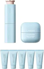 Water Bank Blue Hyaluronic Set of Serum 50ml & Cream 50ml with Travel size Cleansing Foam 30g x 5ea (150g). Korean Promotion Set for Laneige.