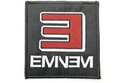 Eminem Reversible Logo Iron On Patch (Grey/White/Red) (One Size)