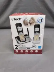 Vtech Cordless Phones 2 Handset Digital Answering System CS5229-2