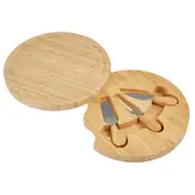 Davis & Waddell Bamboo Cheese Board With Set of 3 Knives - Robins Kitchen
