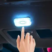 LED Touch Light Mini Wireless Car Interior Lighting Auto Roof Ceiling Reading Lamp for Door Foot Trunk Storage Box USB C