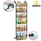 Over Door Pantry Organizer Multi-Tier Adjustable Baskets Hanging Rack Storage