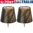 2Pcs Wireless Bottle Lamp Rechargeable Warm Light & RGB Touch LED Lamp (Bronze)