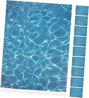 Plastic Water Decor DIY Stream Basing Paper 10 Pack Water Grain Sticker for Micro Landscape Models