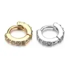 Daith Conch Snug Huggie Hoop Earring Nose Ring CZ Ear Piercing Body Jewelry