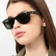 【RayBan 雷朋】限量法拉利聯名款 經典太陽眼鏡 RB2132M F601/31 55mm 黑框抗UV墨綠鏡片 公司貨