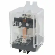 NTE R10-11D10-24F DPDT, 24 Volt DC Coil 10 Amp General Purpose Relay w/ Flanges