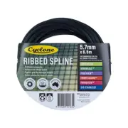 3 X Cyclone Tufflite™ spline is a professional quality- hollow core ribbed spli