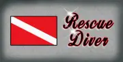 Scuba Dive Flag Rescue Diver Decal Bumper Sticker Personalize 3.5" x 6" Any Text