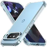 [FORZARMOR] Case for Google Pixel 9 Pro XL 5G (6.8 Inch), Transparent Cell Phone, Airbag Shockproof Rugged Shield Clear Cover (for Pixel 9 Pro XL)