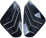Compatible for Toyota RAV4 RAV 4 2019-2021 2022 2023 2024 Carbon Car Rear Window Side Vent Louver Shutter Cover Trim Exterior Accessories(Black)