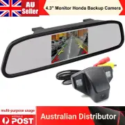 4.3" Car Rearview Mirror Monitor LED Reverse Backup Camera For Honda CRV Odyssey