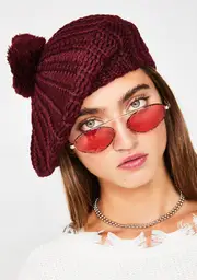 Posh Chic Pom Pom Beanie