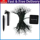 Solar Star String Lights Outdoor Fairy Garland Lamp Festival Decor (20LED)