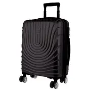 Pierre Cardin Cabin Hard-Shell Suitcase Travel Luggage Bag 54cm/48L Black
