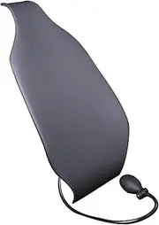 FJMQHU Auto-lende Vertebrae Pillow/air Motion Backrest, Adjustable, Universal, Comfortable, PU Back Pillow, Inflatable Lumbar Support Pillow, Gray, as described