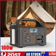 100w Portable Power Station 220v/110v Solar Generator Outdoor Emergency-Mobil AU