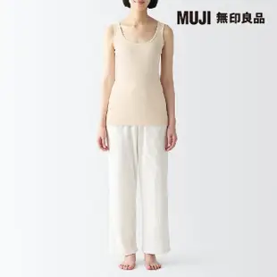 【MUJI 無印良品】女清爽舒適棉質附吸汗墊片坦克背心(共4色)