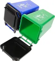 Homoyoyo 2pcs Tiny Dustbin Pen Holder - Cute Trash Can Shape Desk Accessories for & Women - for Office or Home Use Stylish Stationery Organizer & Pencil Case for a Tidy