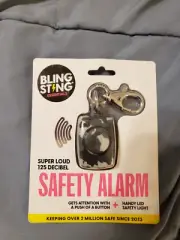 BLING STING Safety Alarm - Super Loud 125 Decibel - Black Grey Camo NEW!