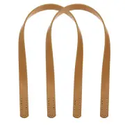 2pcs 24 Inch Leather Purses Straps Handbag Belt Band Bag Handles, Light Brown