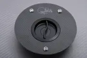 TWM Black Carbon & Alu Keyless Fuel Tank Gas Cap Honda RVF 750 R RC30 1988-1993