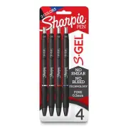 Sharpie® S Gel Pens Fine Point 0.5 mm Black Barrels Assorted Ink Pack Of 4 P...