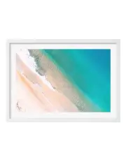 [Profile Australia] Aqua Sands 1 Art Print A3 Frame in White