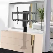 Motorised TV Bracket Stand - with 360° Rotation TV Mount, Electric TV Lift Mount Hidden in Cabinet, Suitable for 26-70 Inch LED Screens TV Floor Stand, with Load 60 Kg/132 Lbs