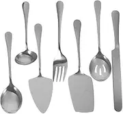 ULTECHNOVO Cake Knife Set 7pc Stainless Steel Serving Utensils Elegant Sets for Occasions
