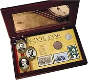 American Coin Treasures Civil War Coin and Stamp Collection with Certificate of Authenticity
