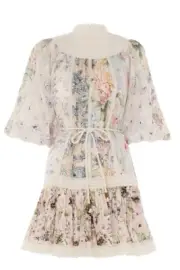 Zimmerman - Holiday Yorke Mini Dress, Size1/AU-10,US 6, RRP $850,BNWT
