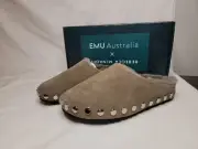 Women's Rebecca Minkoff x Emu Australia Monch Studded Slipper Army Green Size 5