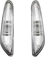 Turn Signal Lights for BMW E46 E60 E61 E83 LED 2PCS Turn Indicator Lamp 12V Car Accessories Turn Signal Side Marker Light Turn Signal Lights(White)