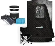 Steam Sauna Tent with Ice Bath Tub, Portable Sauna Box for Personal Home Spa for Relaxation Detox Athletes Therapy