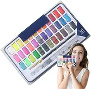 Watercolor Paint Set,Water Color Set with Brush - Art, Travel, Painting Supplies, Palette Kit for Artists, Amateur Hobbyists and Lovers