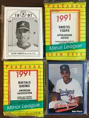 1991 Pro Cards SOUTHERN OREGON-A's Minor League Complete UNOPEN Team Set 6016120