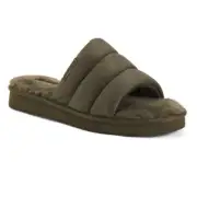 NWT Koolaburra Ugg Men's Rommie Nylon Slipper olive green