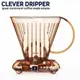 【Clever Dripper】台灣 聰明濾杯 C-70666-CCD#2 1~2人份 - (透明咖啡 / 透明鐵灰 / 粉藍)【內附100張濾紙(白)】