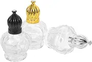 SOESFOUFU 15ml Mini Travel Perfume Roller Bottle Set Gold Black Silver Caps Replacement Perfume Vial Roller for Office Dates