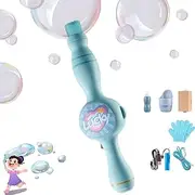 Colorful Smoke Bubble Machine Elastic Magic Wand& Elastic Magic Wand, ElasticBubble Fog Wand, Magic Interactive Fog Colorful Smoke Bubble Machine withElastic SmokeEffect for Party (Green)