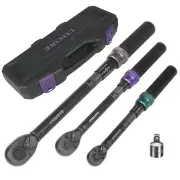 1/4 3/8 1/2-inch Drive Click Torque Wrench, 4Pcs Torque Wrench Set 20-240 in....