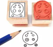 8 Hole Ocarina Fingering Diagram Rubber Stamp - Great for beginners!
